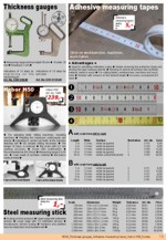 Adhesive Measuring Tapes; Thickness Gauges; Hebor H50; Steel Measuring Stick