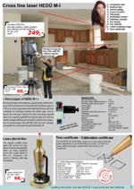 Cross line laser HED� M-I; Laser Plumb; Test Certificate