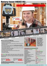 Rotary Laser HED� R2 (red or green); Elevator Tripod;