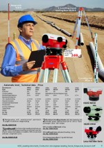 Automatic Level; Range Pole; Levelling Tripod