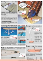 Gabarit d'isolation; Double alpha; Compas; Alu-R�gle; Compas � barre