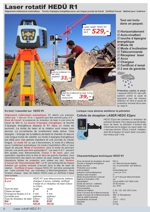 Laser rotatif HED� R1; R�cepteur de laser