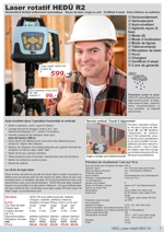 Laser rotatif HED� R2 avec un rayon laser rouge ou vert