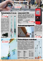 K�zi darabsz�ml�l�; Teleszk�pl�c 5 m-es; L�zerm�r� F03; Falvastags�gm�r�; Teleszk�pos m�r�bot