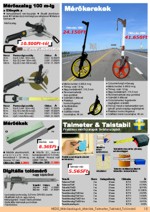 M�r�szalag 100 m-ig; M�r�kerekek; M�r��kek; Talmeter & Talstabil; Digit�lis tol�m�r�
