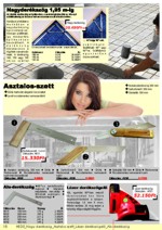Nagyder�ksz�g 1,95 m-ig; Asztalos-szett; Alu-der�ksz�g; L�zer der�ksz�gel�