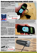 Nedvess�gm�r� k�sz�l�k HED� C036; Be�t�szonda HED� C037