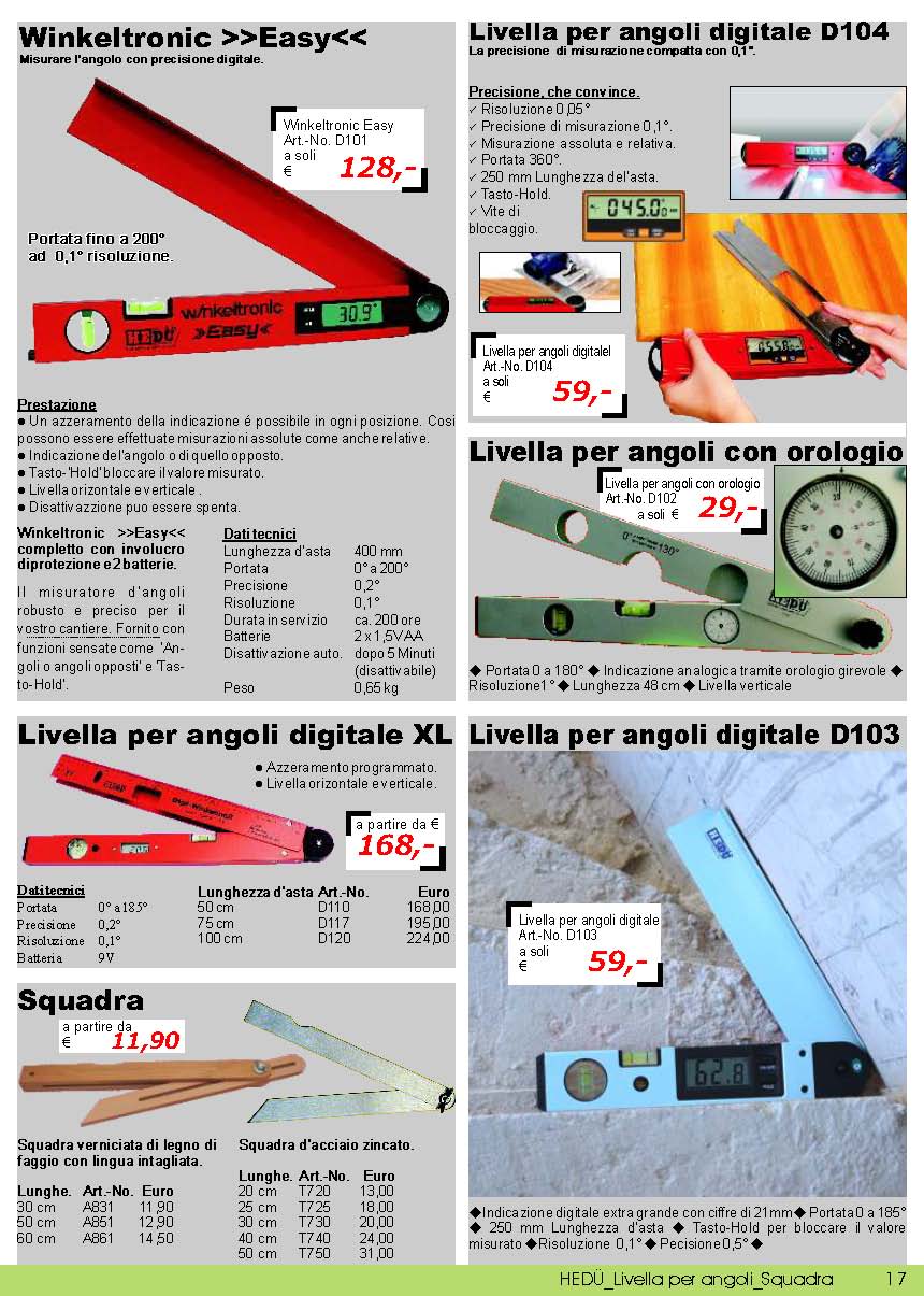 Winkeltronic; Livella per angoli digitale; Livella per angoli con orologio; Squadra