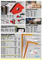 Uchwyt magnetyczny; Katownik murarski; Katownik kołnierzowy; Katownik ze stopka; Katownik ciesielski