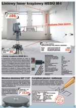 Liniowy laser krzy�owy HED� M-I; Głowica obrotowa 5/8" i 1/4"; Certyfikat jakosci - kalibracja