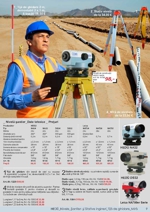 Nivelă de construcţii; Miră nivelare; Tijă de ghidare; Stativ nivelă