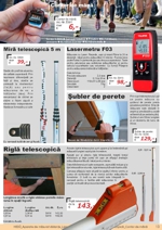 Contor de m�nă; Stadie telescopică 5 m; Lasermetru F03; Şubler de perete; Miră telescopică
