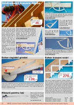Instrument trasare Alpha; Echer reglabil gradat; Echer trasare scări; Măsură pentru laţi