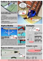Calibre de aislante; Alpha-Doble; Comp�s; Regla de aluminio; Comp�s a asta