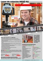 Laser de rotaci�n HED� R2 con rayo de laser rojo y verde