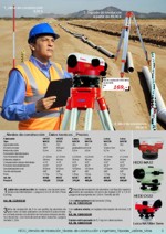 Niveles de construcci�n; Mira de nivelaci�n; Tripode de nivelaci�n; Jal�n de construcci�n