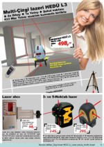 Multi-�izgi lazeri HED� L3; Lazer al�c�; 3- ve 5-Noktal� lazer