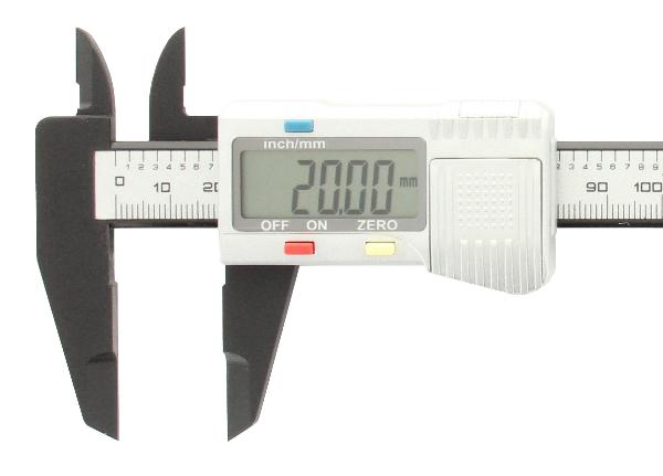 Carbonstahl PAULIMOT Messschieber mit Uhr 0-150 mm 