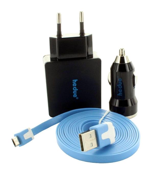 Micro-USB-Kabel, Ladegerät, Auto-Adapter