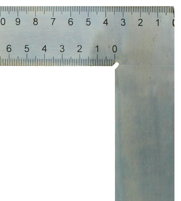 Zimmermannswinkel hedue ZV 600 mm mit mm-Skala Typ A