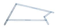 Angle template with 13 aluminium rails