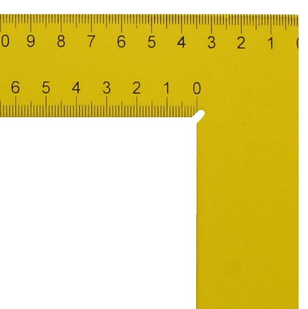 Carpenter's square hedue ZY 600 mm with mm scale type A