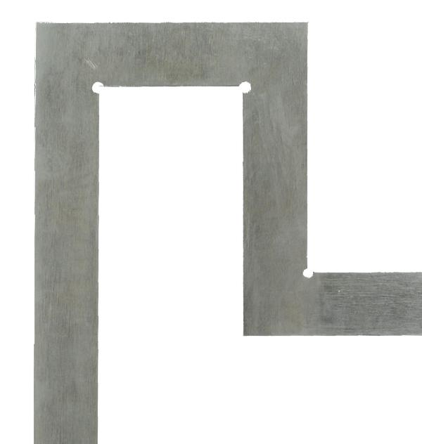 Flange steel square 400 mm