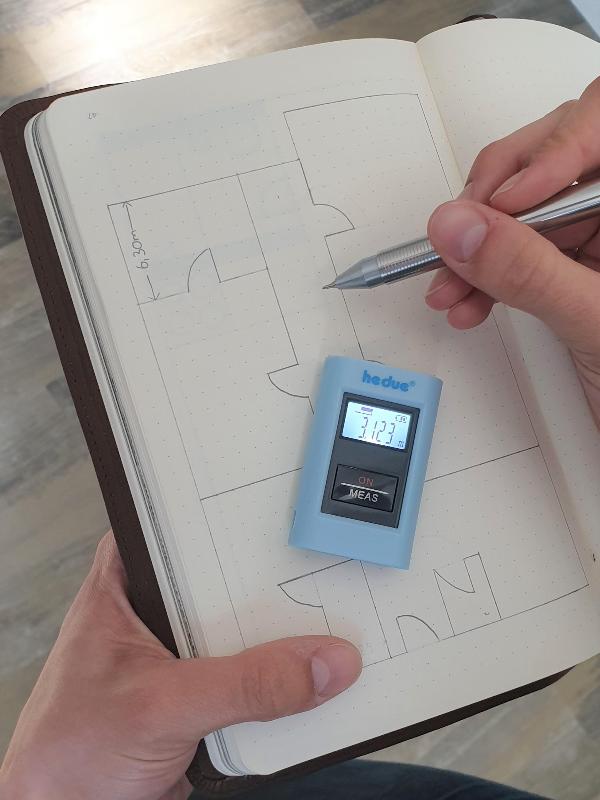 Laser distance meter hedue EM3