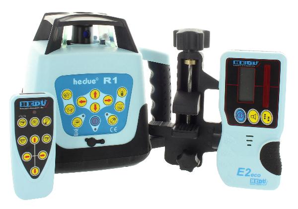 Rotating laser hedue R1 with laser detector E2eco