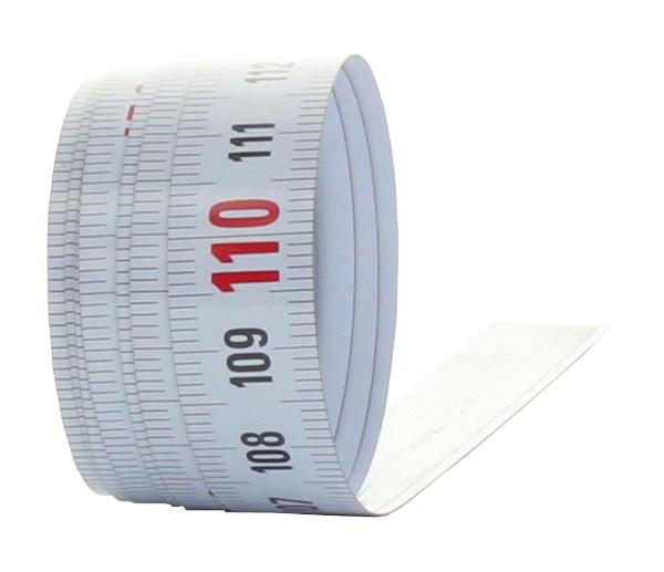 Selfadhesive measuring tape 1 m, from left to right