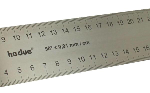Schrijnwerkerswinkelhaak notenhout 250 mm roestvrijstalen blad 45 mm