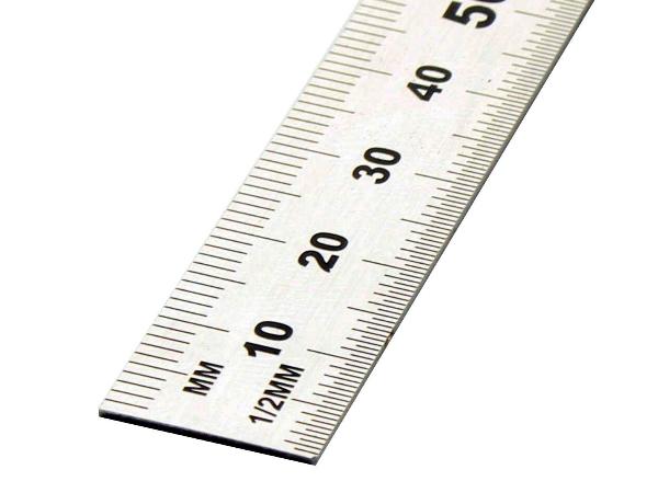 Stål lineal 100 cm