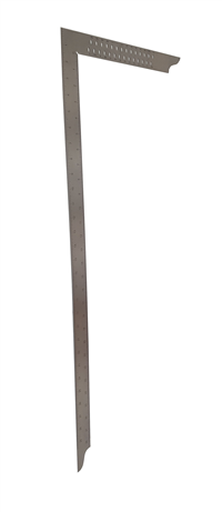 Tømrervinkel hedue ZN 795 x 315 mm med tommeskalering og mærkehuller