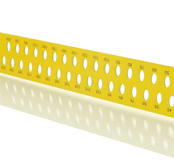 Tømrervinkel hedue ZY 800 mm med mm-skala type A og mærkehuller (individuelt pakket)