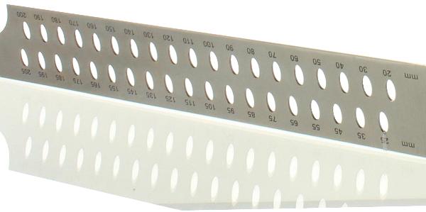 Carpenter's square hedue ZN 1000 mm with mm scale type B and marking holes
