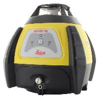 Leica Rugby 50 rotating laser with battery, charger and Rod-Eye Basic