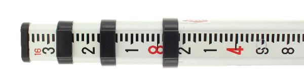 Levelling rod with barcode
