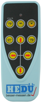 Remote control for rotary laser hedue R1, R2, R3 and Q2