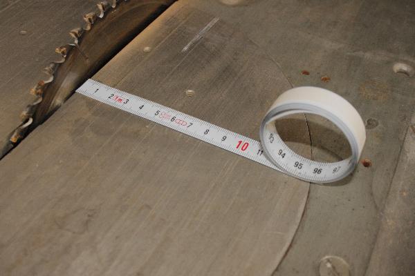 Self-adhesive tape measure 3 m, from right to left