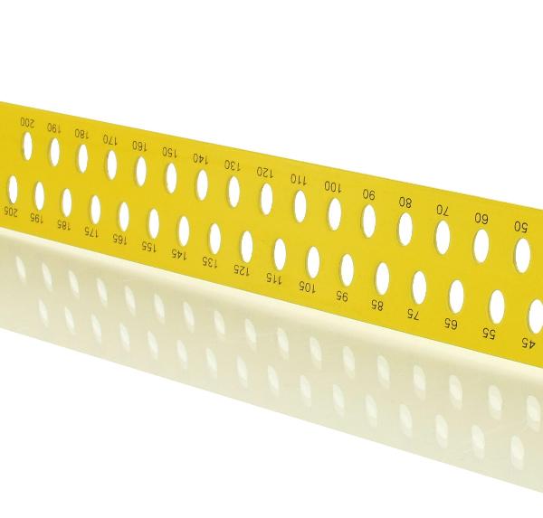 Équerre de charpentier hedue ZY 1000 mm avec échelle en mm type A et trous de traçage