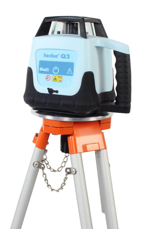 Rotasjonslaser hedue Q3 i systainer med mottaker E2