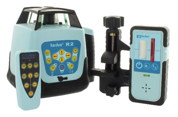 Rotasjonslaser hedue R2 klasse 3R med mottaker E3