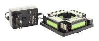 Sett med batteri og lader for rotasjonslaser hedue Q2 og delvis R2 og R3
