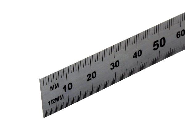 Stållinjal 60 cm