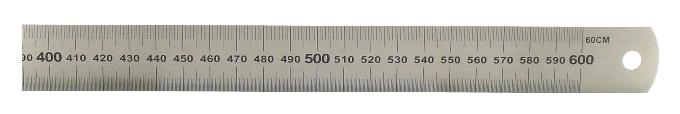 Stållinjal 60 cm