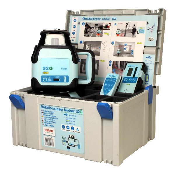 Rotatielaser hedue S2G in systainer