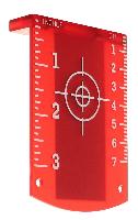 Cartão de alvo de laser (vermelho)