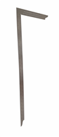 Esquadro de carpinteiro hedue ZN 795 x 315 mm com escala em polegadas e Furos de perfuração