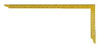 Esquadro de carpinteiro hedue ZY 800 mm com escala mm tipo A e Furos de perfuração
