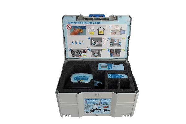 Hedue de laser rotativo Q3 em systainer com recetor E2